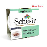 SchesiR 主食罐系列  [SCH164179]  啫喱(in jelly) 吞拿+海藻貓罐頭 85g (4017) 新舊包裝隨機發貨