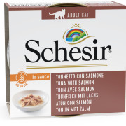 SchesiR 主食罐系列 [SCH164612] 濃湯(in sauce) 吞拿魚+三文魚 貓罐頭 70g (4561)