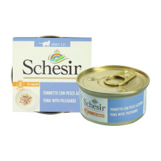 SchesiR 主食罐系列  [SCH164728]濃湯(in sauce) 吞拿魚+沙甸魚(Pilcharos) 貓罐頭 70g (4562)