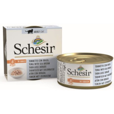 SchesiR 主食罐系列  [SCH164636] 濃湯(in sauce) 吞拿魚+鯛魚(Sea Bream) 貓罐頭 70g (4563)