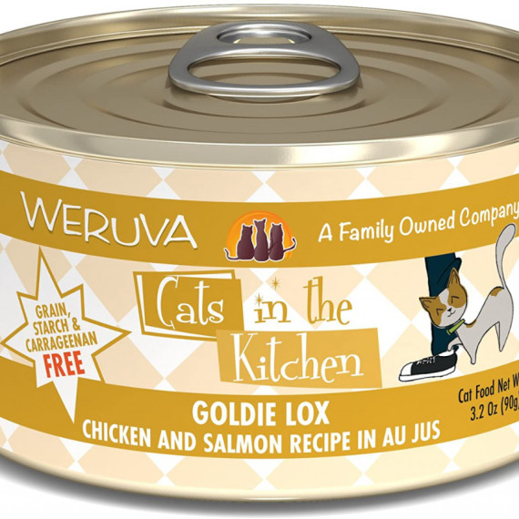 Weruva Cats in the Kitchen 罐裝系列 Goldie Lox 走地雞+三文魚 美味肉汁 90g