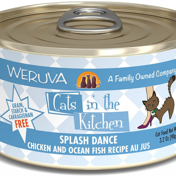 Weruva Cats in the Kitchen 罐裝系列 Splash Dance 走地雞+海魚 美味肉汁 90g