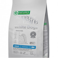 Nature's Protection WDHE341.5K White Dog 去淚痕美毛配方 (緋魚 / 細粒) 成犬糧 1.5kg
