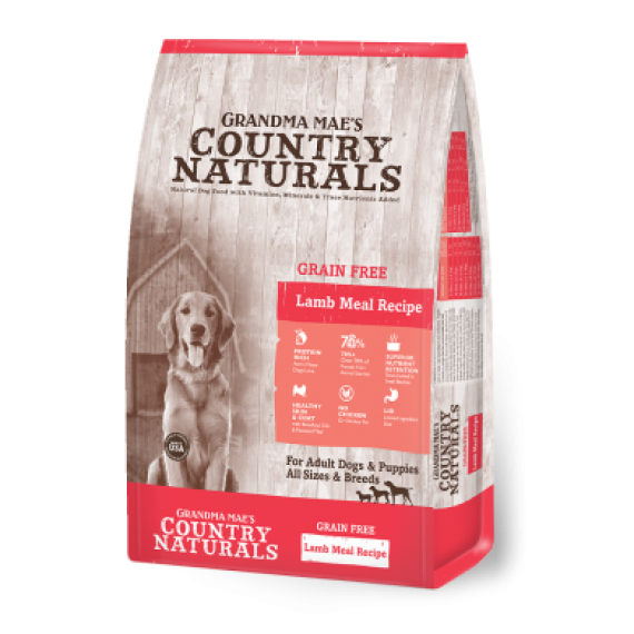 Country Naturals CN375 - 無穀物全犬種羊肉防敏全犬種配方 25lb (白底紅)