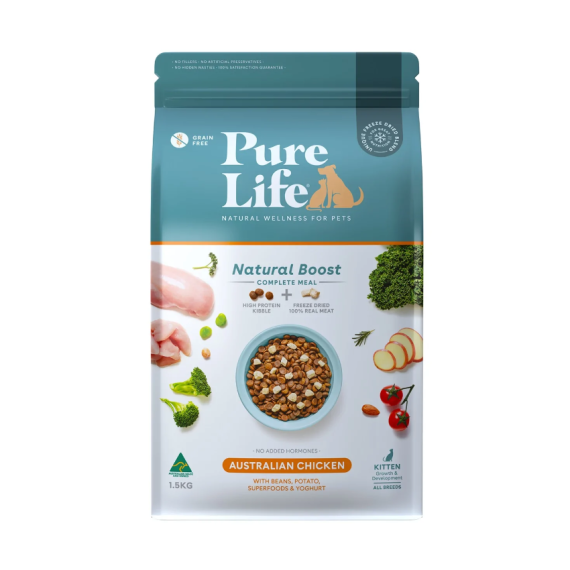 Pure Life 純粹。生活 - 幼貓用 澳洲雞肉 貓乾糧 1.5kg [PL-02111]