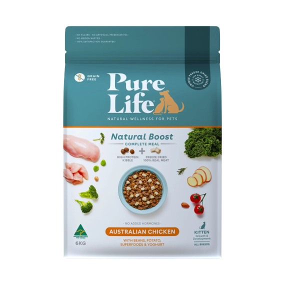 Pure Life 純粹。生活 - 幼貓用 澳洲雞肉 貓乾糧 6kg [PL-02104]