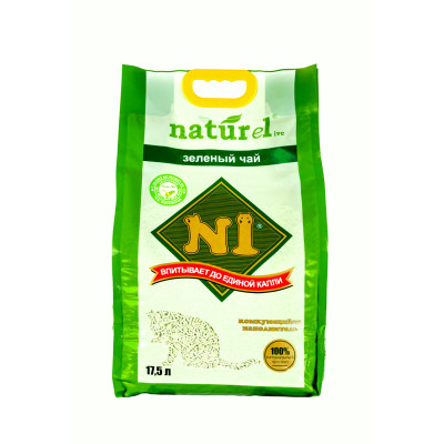 N1 Naturel 玉米豆腐貓砂 (綠茶味) 3.0MM 17.5L