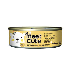 台灣 MeetCute 遇可愛 [MQ-B01] 鮪魚+沙丁魚 高湯主食罐 80g (MQ-CB0101)