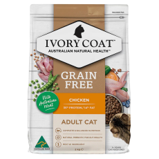 Ivory Coat [ICC]- 雞肉亞麻籽*成貓*配方 貓乾糧 2kg ［全新升級版。新包裝］