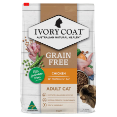 Ivory Coat [ICC]- 雞肉亞麻籽*成貓*配方 貓乾糧 4kg ［全新升級版。新包裝］