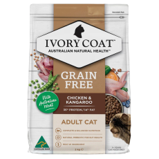 Ivory Coat [ICKC]- 雞肉和袋鼠肉*室內貓*配方 貓乾糧 2kg［全新升級版。新包裝］