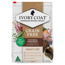 Ivory Coat [ICKC]- 雞肉和袋鼠肉*室內貓*配方 貓乾糧 4kg［全新升級版。新包裝］