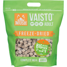 MUSH - VAISTO 原始系列 凍乾狗糧 *牛+極光豬+雞*配方 800g (綠)