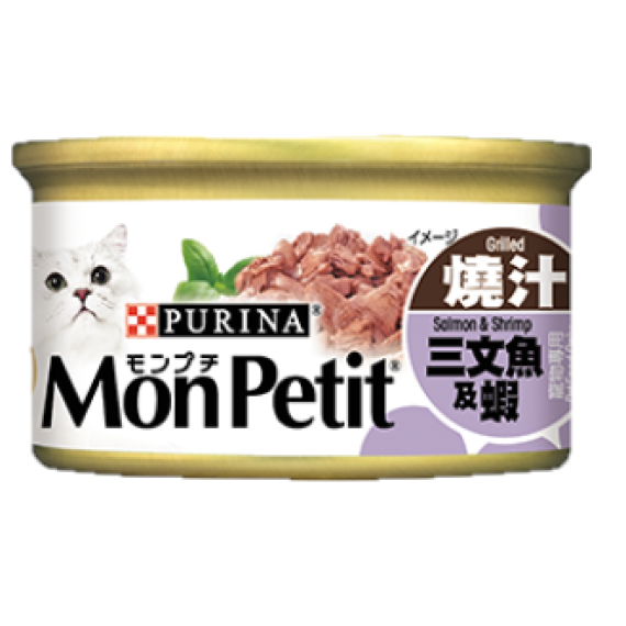 MonPetit 喜躍 至尊系列 精選燒汁三文魚及蝦 85g [12551414]