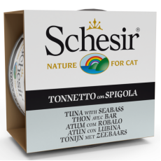 SchesiR 無穀物 魚啫喱系列 [SCH172761]吞拿魚+鱸魚(Seabass) 貓罐頭 85g (276) 