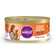 Halo - 無穀雞肉&蝦&蟹肉配方 Chicken Shrimp & Crab Stew 貓罐頭 5.5oz [40089]