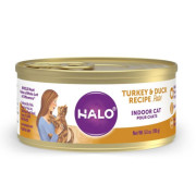 Halo - 健美體態 無穀火雞及鴨肉配方 Indoor Cat Turkey & Duck Pate 貓罐頭 5.5oz [50001]
