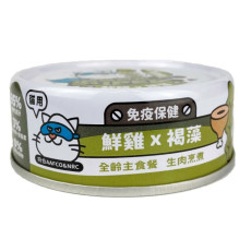 Nu4Pet 陪心寵糧 貓 | Super小白主食罐 | 鮮雞X褐藻 80g 