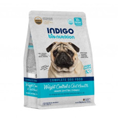 Indigo 天然有機體重控制及益生菌腸道保護配方 狗乾糧 2kg [IDW-S] (白底藍)