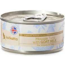 Astkatta [P00137] Mousse Tuna & Goat Milk 山羊奶吞拿魚慕絲 營養/孕貓/手術後康復貓罐頭 80g (粉藍)