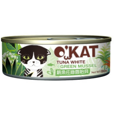 O'kat 美喵人生 [OK63] 無膠主食罐 鮪魚佐綠唇貽貝 80g