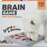 FOFOS 灰橙色寵物益智覓食游戲盤 狗狗訓練玩具 (DCF18697)
