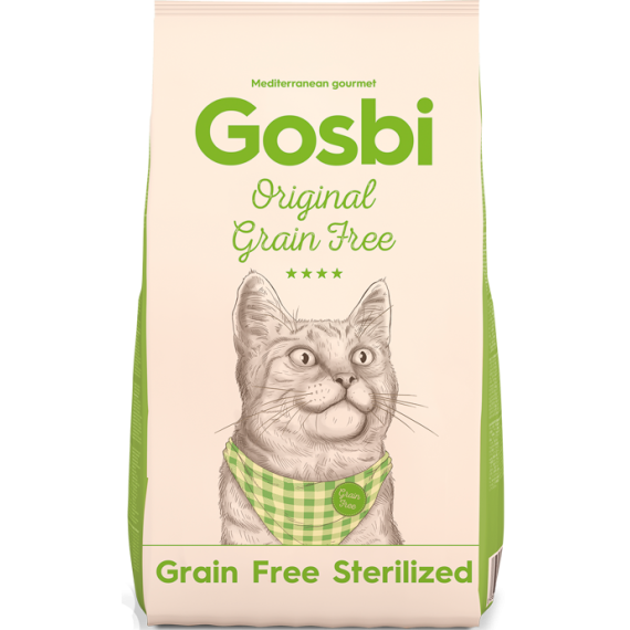 Gosbi 無穀物絕育蔬果成貓配方 03kg [GCGS] (草綠)