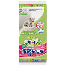 (保證行貨) 日本 Unicharm 消臭大師 消臭抗菌 多貓型尿墊 8片裝 (粉)