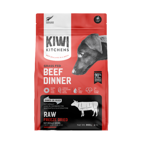 Kiwi Kitchens - 凍乾全犬糧 – 大地牧牛 1.8kg (紅)