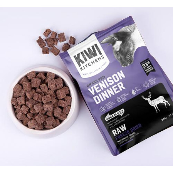 Kiwi Kitchens - 凍乾全貓糧 – 穀飼雞肉配草原羊肉  110g (黃)