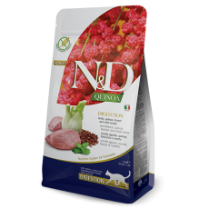 Farmina N&D Quinoa Formula Digestion - Lamb 藜麥功能系列  腸胃保健 - 羊肉茴香 天然貓乾糧 1.5kg