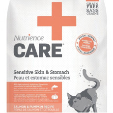 Nutrience CARE - 過敏皮膚及腸胃配方 貓乾糧 5lb [C2407] (橙紅)