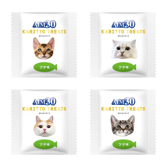 SUNRISE AIM30 日本保健貓小食 KARITTO TREATS ツナ味 吞拿魚味 5G X 5 獨立包裝
