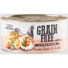 Absolute Holistic Grain Free (Cats) Shredded Chicken & Scallop 無穀物肉汁貓罐頭 (無穀雞肉+帶子) 80g [AH-4426]