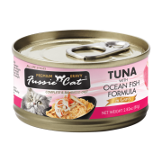 Fussie Cat Tuna with Ocean Fish 極品吞拿魚 + 海魚肉汁主食罐 80g [FUG-BLC]