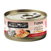 Fussie Cat Tuna with Salmon 極品吞拿魚 + 三文魚肉汁主食罐 80g [FUG-GRC]