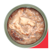 Fussie Cat Tuna with Salmon 極品吞拿魚 + 三文魚山羊奶湯汁主食罐 70g [FUM-GRC]