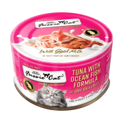 Fussie Cat Tuna with Ocean Fish 極品吞拿魚 + 海魚山羊奶湯汁主食罐 70g [FUM-BLC]