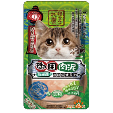 喜樂寵宴 - ✦離胺酸✦ 鮪魚+鮭魚 貓主子御用 保健機能肉泥條 (16g x 4條)