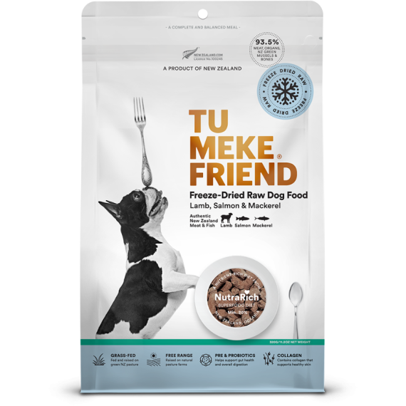 TuMeke Friend - 羊肉三文魚鯖魚超級食物凍乾犬糧 320g [TMF0885]